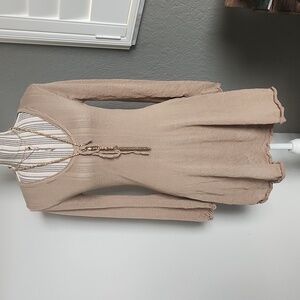 Casual Tan Knit dress
